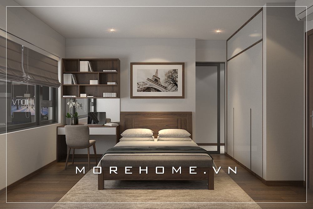 Mẫu thiết kế nội thất phòng ngủ nhỏ phong cách hiện đại, đẹp